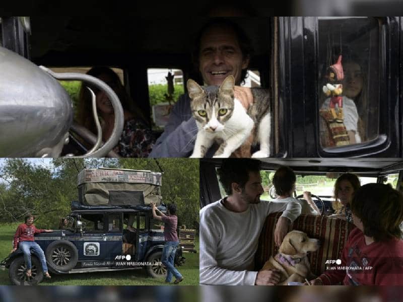 Familia concluye viaje alrededor del mundo tras 22 añosÔÇªy en un auto de 1928