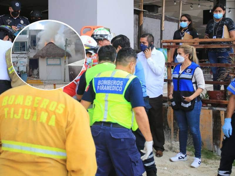 Explota restaurante en Playa del Carmen