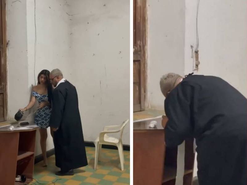VIDEO. Captan a supuesto sacerdote consumiedo estupefacientes