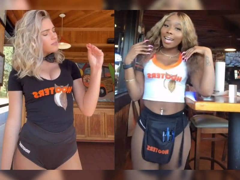 VIDEO. Meseras viralizan ÔÇ£diminutosÔÇØ uniformes de Hooters