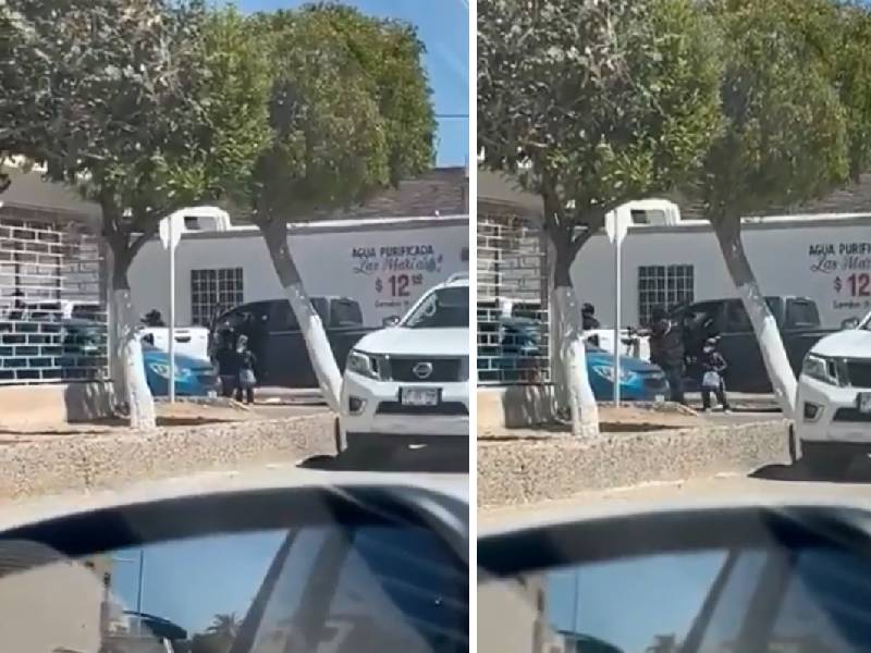 Video: Pequeña corre detrás de su papá al presenciar su secuestro