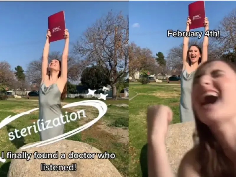 Joven decide operarse para no tener hijos y celebra con un video