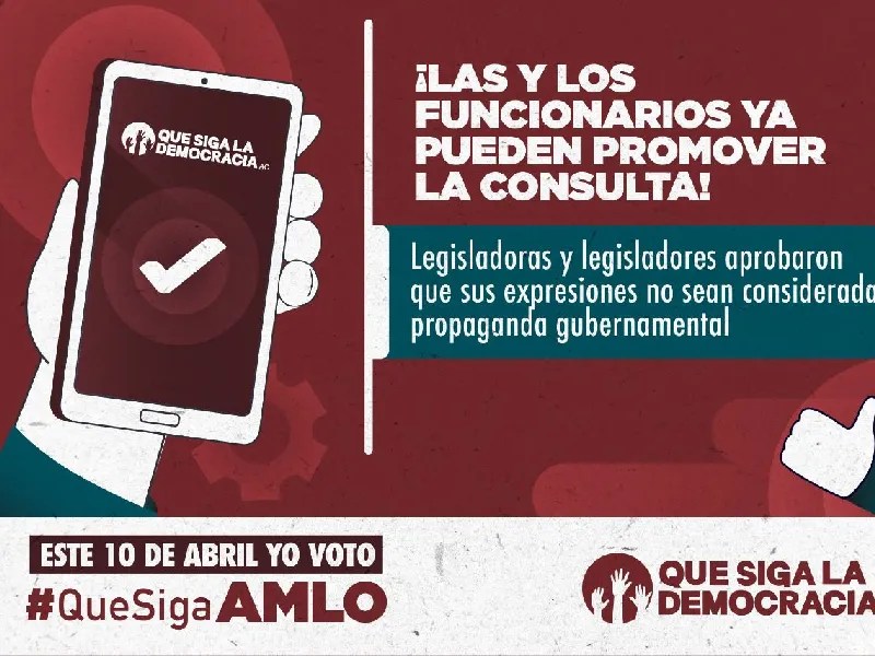 Senado permite a servidores públicos promover Revocación de Mandato