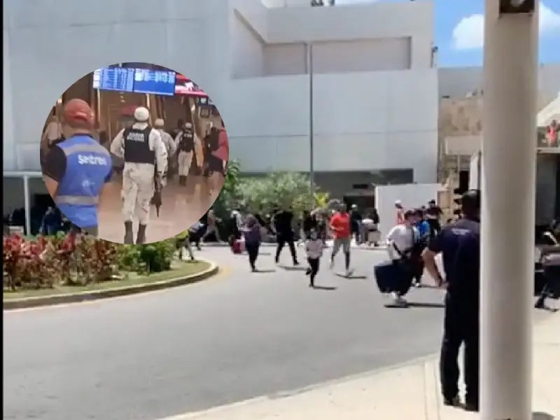 Reportan detonación en Aeropuerto de Cancún; descartan balacera