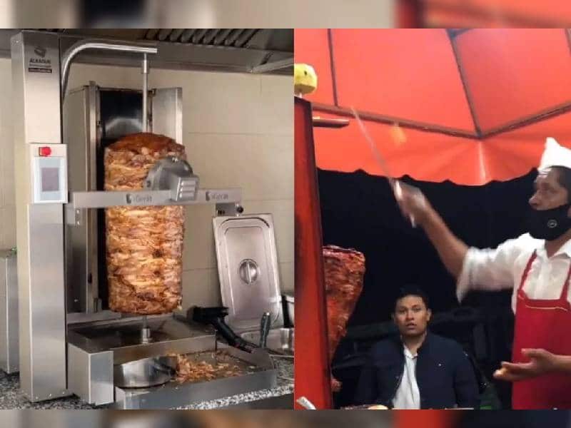 ¡Bienvenidos al futuro! Robot rebana cualquier trompo para tacos