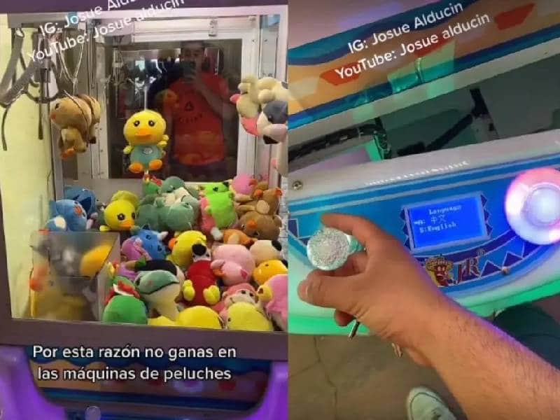 ¿Es imposible ganar? Revelan secreto detrás de las máquinas de peluches
