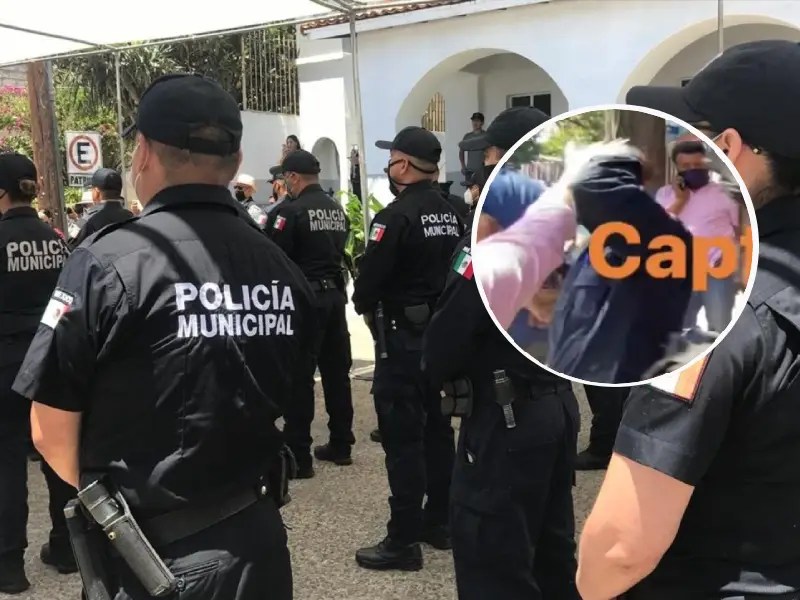 VIDEO: Mujer golpea a policía durante operativo