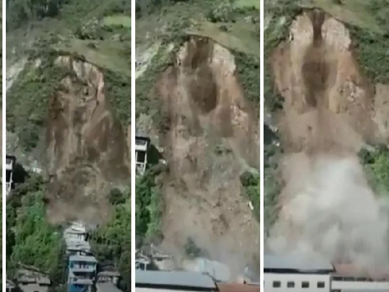 VIDEO: Deslave en Perú deja al menos 80 casas sepultadas