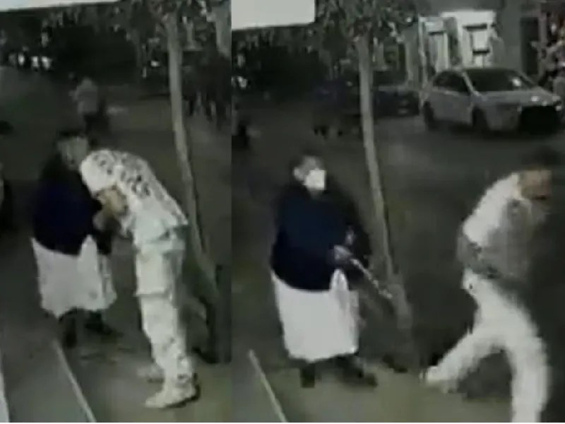 VIDEO: Sujeto asalta a una mujer de la tercera edad y desata indignación
