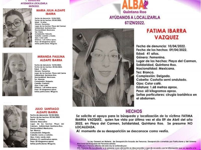 Desaparece familia regiomontana en Playa del Carmen