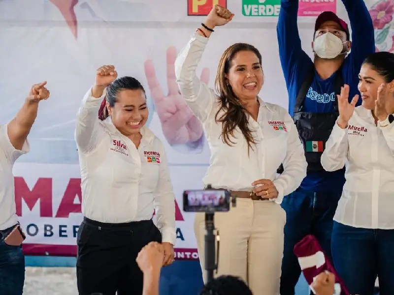 Mara Lezama y Silvia Dzul demuestran mu╠üsculo político