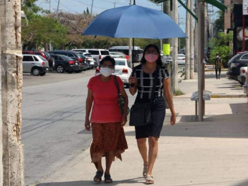 Sede en calor en Quintana Roo