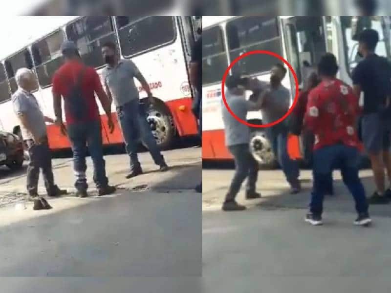 Video. Chofer golpea a abuelito por pedirle que le regrese su dinero