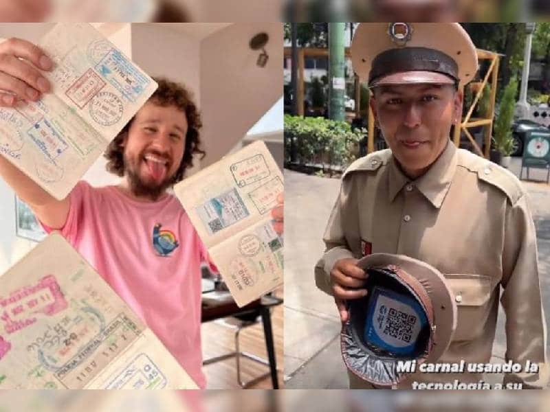Organillero muestra QR para que Luisito Comunica ahora sí le de propina