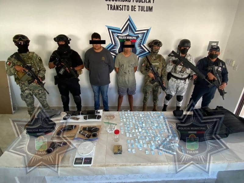 Continúan las detenciones de peligrosos sicarios en el municipio de Tulum