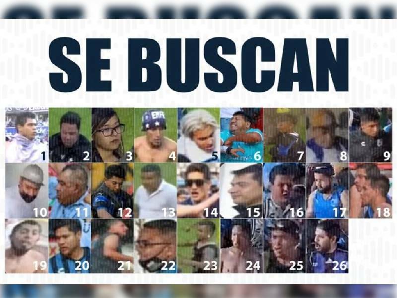 Emiten ficha para buscar a 26 implicados más en actos violentos en el Estadio Corregidora