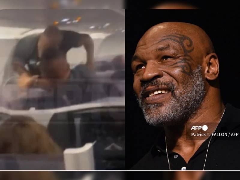 Video: ¡Perdió el control! Mike Tyson golpea a pasajero de un avión
