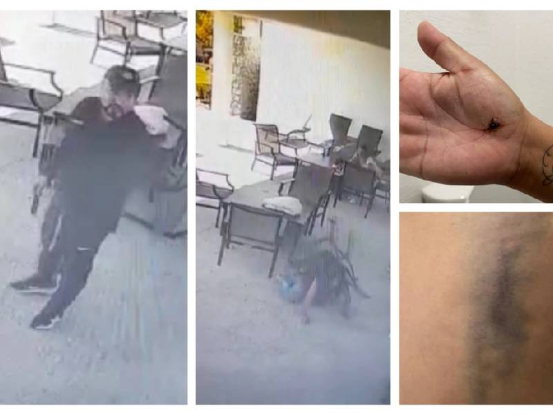 VIDEO: Sujeto golpea y amenaza con un cuchillo a mujer