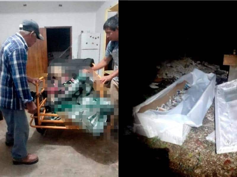 Detienen a sujeto que "paseaba" el cadáver de su madre en un triciclo