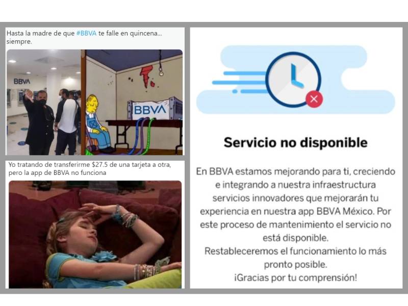 ¡Ya se volvió a caer!_ Reportan fallas en la app de BBVA