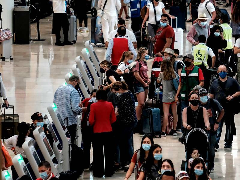 El aeropuerto de Cancún, con 473 operaciones y una conexión con 19 países