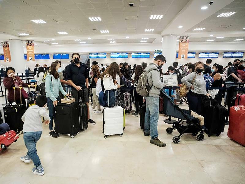 El aeropuerto de Cancún, con 480 operaciones y una conexión con 16 países