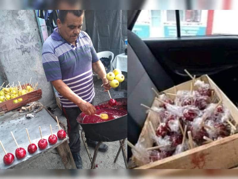 Le cancelaron pedido de 1500 manzanas con caramelo