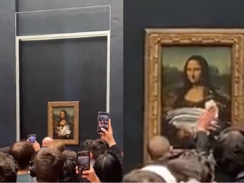 Atacan a la Monna Lisa con ¡¿un pastel?!