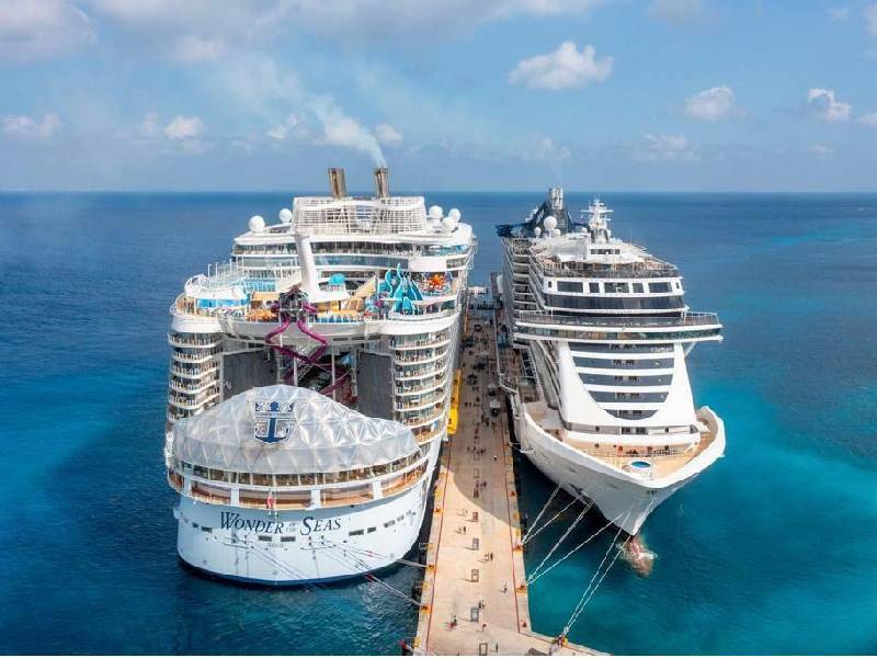 Reportan ligero retroceso en arribo de cruceros a Cozumel