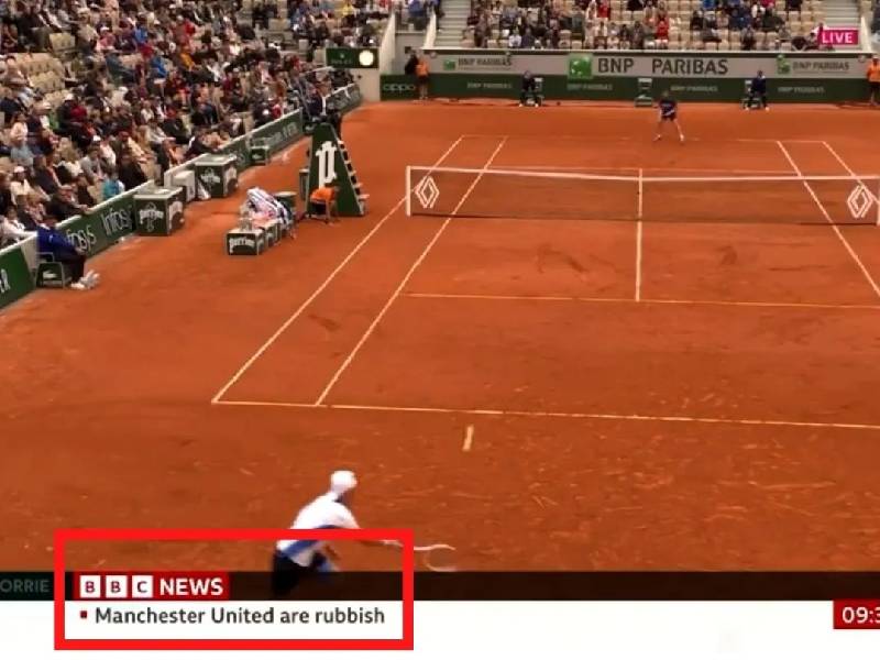 VIDEO: BBC se disculpa con el Manchester United por poner en cintillo que son ÔÇ£basuraÔÇØ