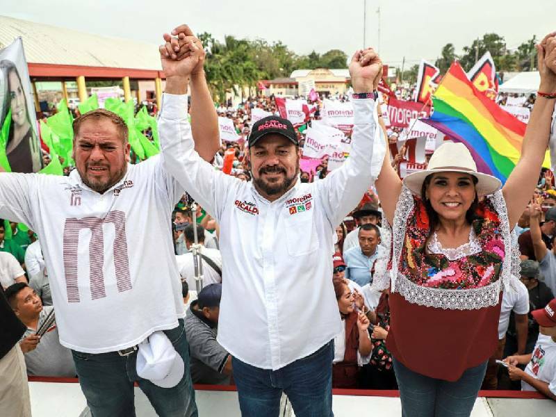 Las encuestas nos arrojan 3 a 1 sobre nuestros contrincantes: Julián Ricalde