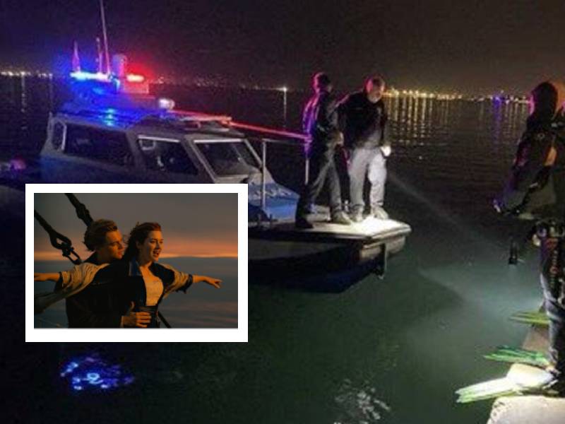 Pareja intenta recrear famosa escena de Titanic; novio muere ahogado