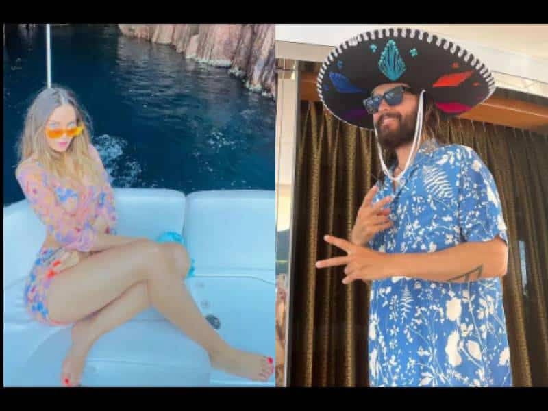 Belinda comparte fotografías de sus vacaciones con Jared Leto