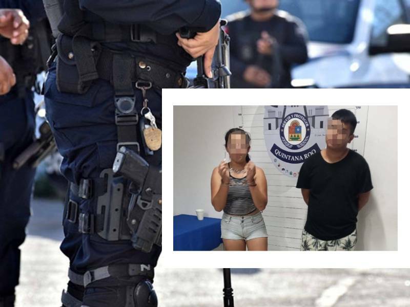 Cancún_ Pareja en estado de ebriedad agrede a policías