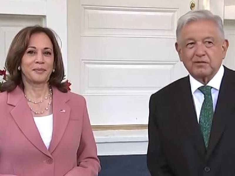 Sostienen encuentro AMLO y Kamala Harris