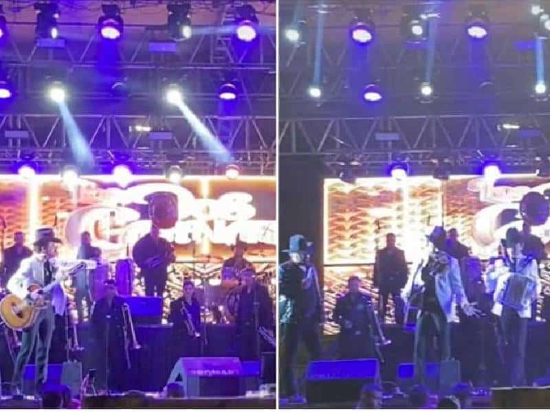 VIDEO: Amenazan con pistola a la banda de Los Dos Carnales en concierto
