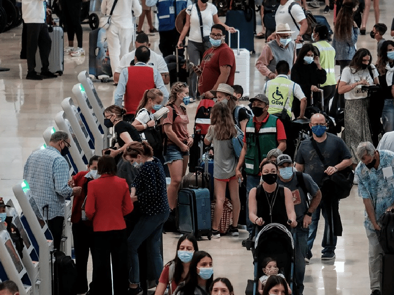 El aeropuerto de Cancún con 564 operaciones