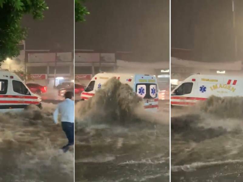 lluvia ambulancia
