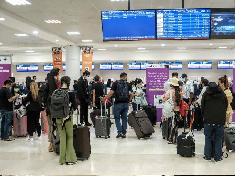 El aeropuerto de Cancún, con 555 operaciones y una conexión con 20 países