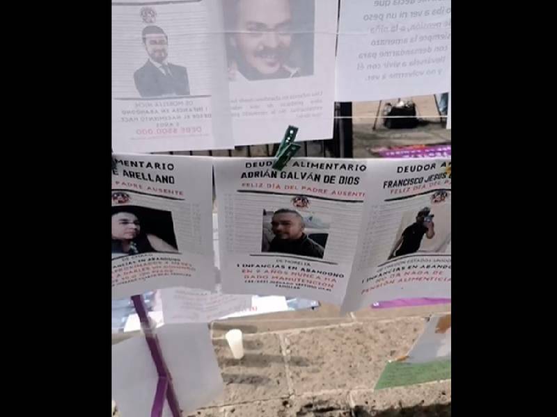 Del tendedero al internet: exhiben a deudores alimentarios morosos