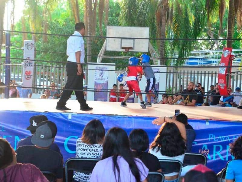 Constatan avances de las academias municipales de boxeo con una función