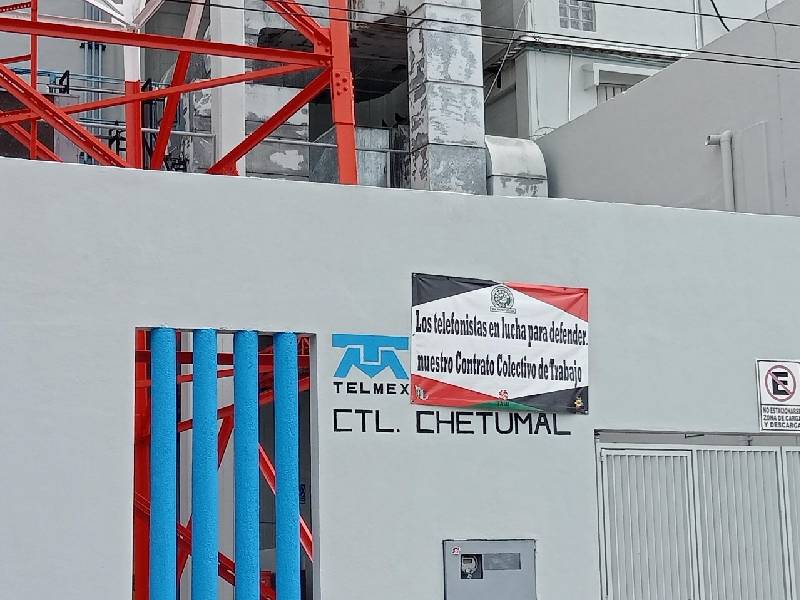 Dirigente sindical de Telmex confirma que el jueves se colocarían las banderas de huelga