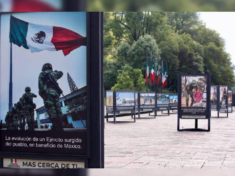 Sheinbaum inaugura exposición fotográfica del Ejército y Fuerza Aérea
