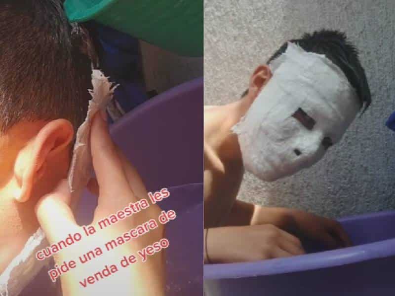 mascara de yeso
