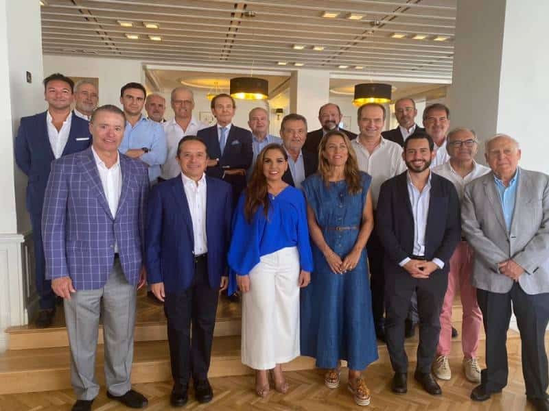 Se reúnen Carlos Joaquín y Mara Lezama con directivos e inversionistas de Inverotel