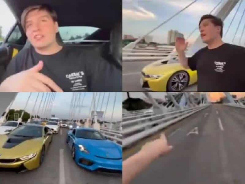 “Fofo” Márquez cierra puente en Guadalajara para hacer «tiktoks»
