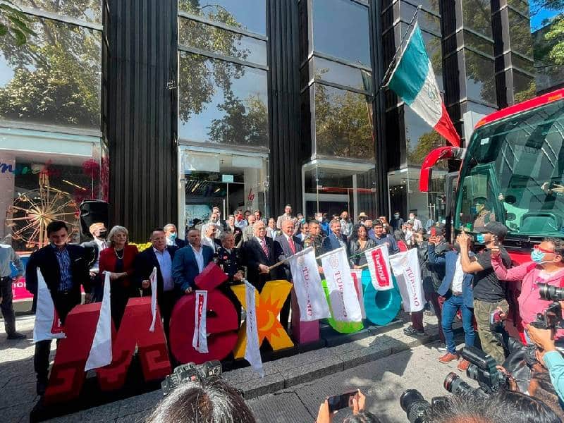 Inauguran nueva ruta terrestre CDMX-AIFA y sus Museos-Teotihuacán