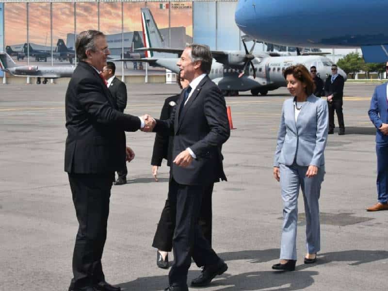 Recibe Ebrard a Blinken, secretario de Estado de EU