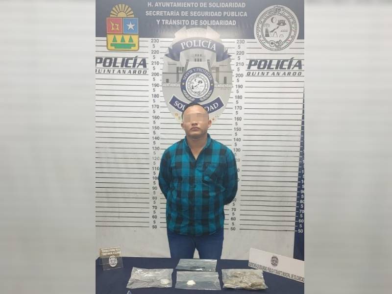 Joven automovilista temerario, detenido con varios tipos de droga