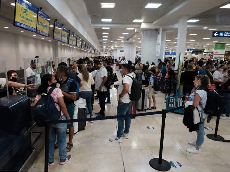 El aeropuerto de Cancún, con 453 operaciones mediante 37 aerolíneas para hoy
